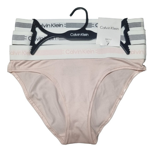 Pack 3 Bikini Resorte Ancho Logo Original Calvin Klein