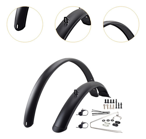 Juego De Guardabarros Para Bicicleta, Mate De 27,5 Pulgadas