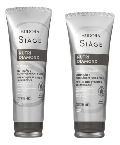 Kit Shampoo + Condicionador Siàge Nutri Diamond Eudora - R$ 80