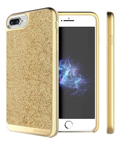 . Funda Prodigee Sparkle Para iPhone 8 Plus Y 7 Plus Oro