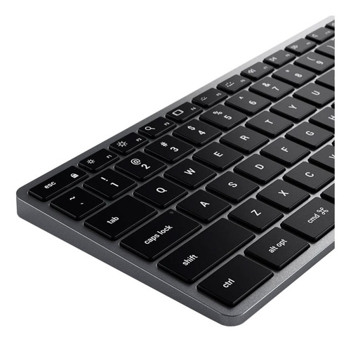 Imagen 4 de 4 de Teclado bluetooth Satechi Slim ST-BTSX3M QWERTY inglés US color gris