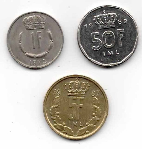 Belgica Set De 3 Monedas  