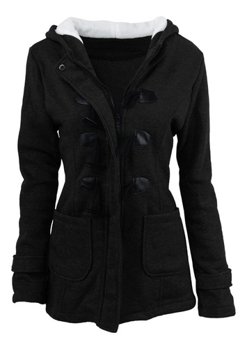 Chamarra Con Capucha Gruesa De Otoño/invierno Para Mujer