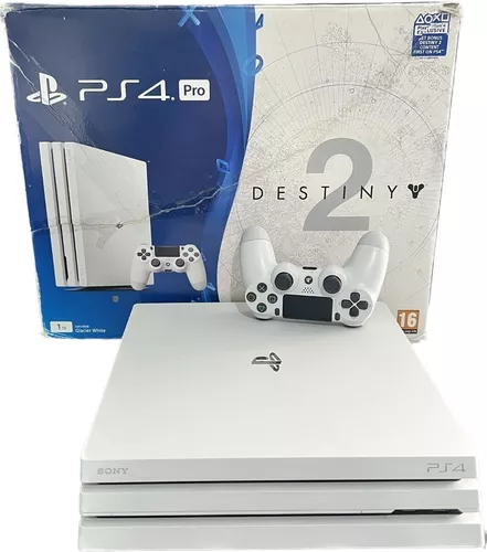 Playstation 4  PRO  BRANCO - Com o Jogo Destiny 2 - 1TB - 4k