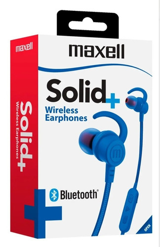 Audifonos Bluetooth Maxell Solid+ Eb-bt100 Azul