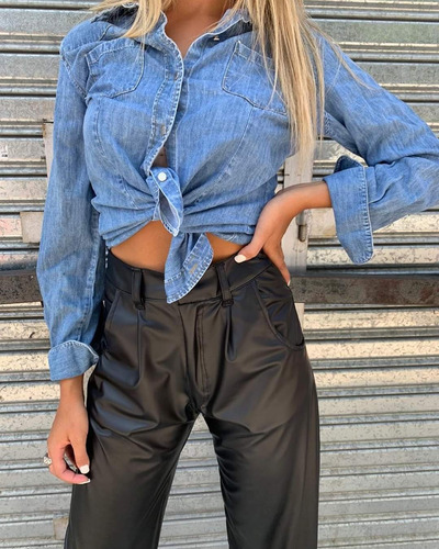 Pantalon Slouchy Engomado