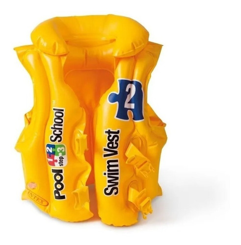 Imagen 2 de 5 de Chaleco Inflable Infantil Pileta C/ Broche Intex