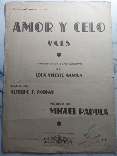 Imagen 2 de 10 de Antiguas Partituras De Vals. Lote De 7. Ian 480