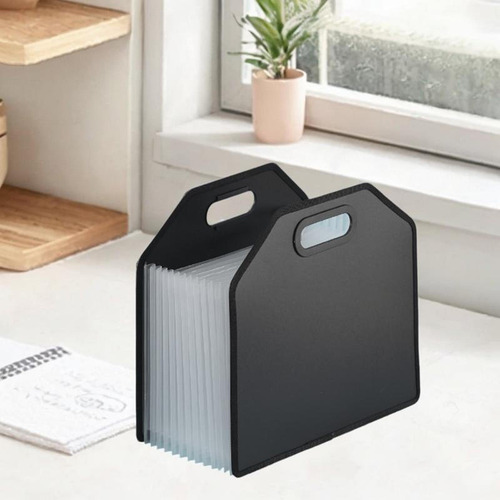 Carpeta De Archivos Expandible, Bolsa De Archivo De Negro