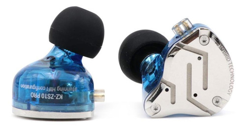 Fone de ouvido KZ ZS10 Pro azul