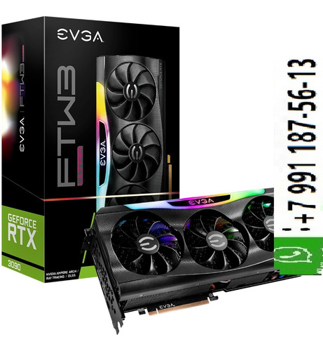 Imagen 1 de 3 de Evga Geforce Rtx 3080 Ftw3 Gaming 10gb Gddr6x Pci Express 4