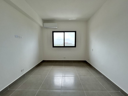 Apartamento De 1 Hab En Alquiler En Gazcue Con Línea Blanca Y Vista Al Mar