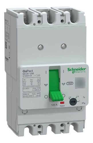 Disjuntor Caixa Moldada Tripolar 125a 15ka - Schneider