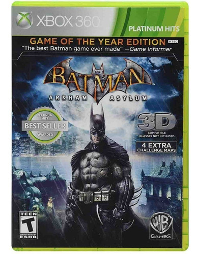 Batman Arkham Asylum Xbox 360 Game Of The Year Edition 3d