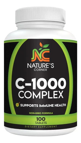 Natures Corner Complejo Vitamina C 1000 Mg Natural 100 Onzas