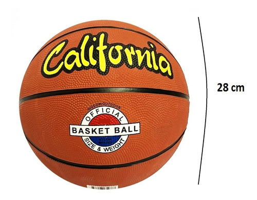Imagen 2 de 3 de Pelota De Basquet California N° 3 Junior Nba Basket