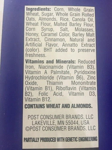 Cereal Gr Honey Bunches Of Oats Con Almendras Y Miel 1.36 Kg