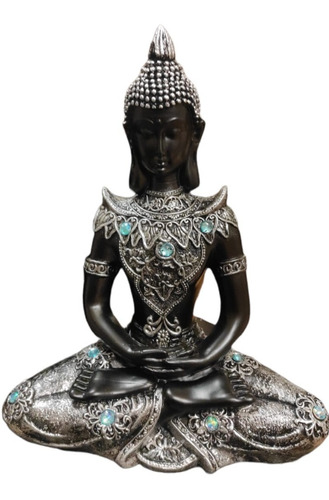 Imagen 1 de 1 de Imagen Buda Meditando 26cm De Alto - Apto Exterior