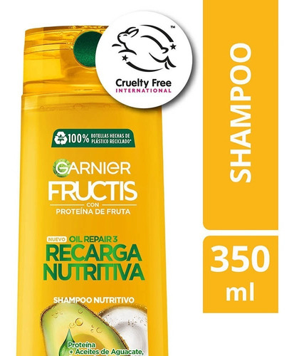Shampoo Fructis Oil Repair Recarga Nutritiva 350 Ml