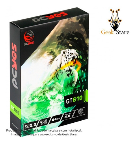 Imagem 9 de 9 de Placa De Video Nvidia Gt610 2gb Gddr3 64 Bits Pcyes