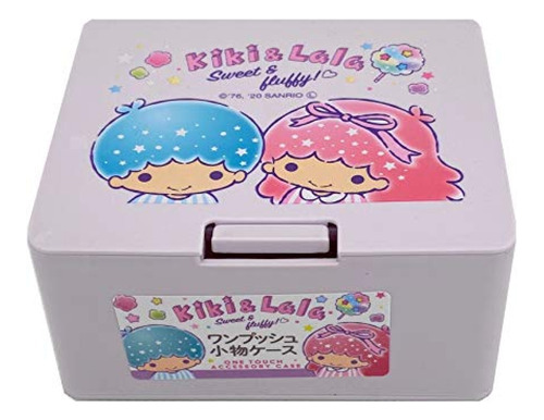 Sanrio Little Twin Stars Cute Box Con Tapa Abierta One Touch