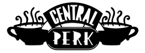 Cuadro Central Perk - Madera Calada - Friends - 40 X 15cm