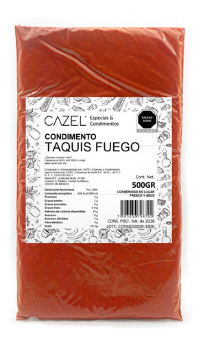 Taquis Fuego Polvo Sazonador 500gr