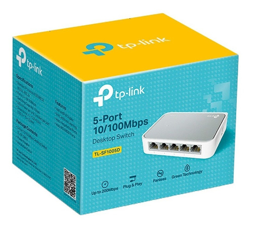 Switch De 5 Puertos 10/100 Mbps Tl-sf1005d Tp-link 