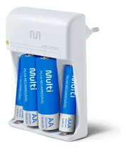 Comprar Carregador De Pilhas Multilaser  2 Pilhas Aa + 2 Pilhas Aaa