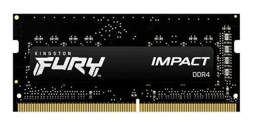 Memoria RAM Fury Impact DDR4 gamer color negro 8GB 1 Kingston KF432S20IB/8