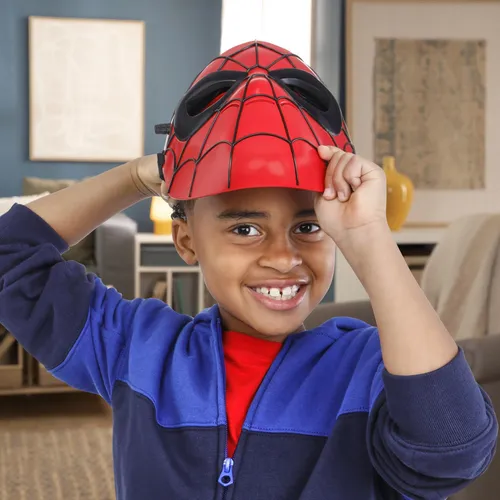 Máscara Hasbro Marvel Spiderman Glow Fx Kids Halloween 5+