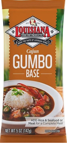 Louisiana Sazonador Gumbo Base Criollo Cajun Importado 141g