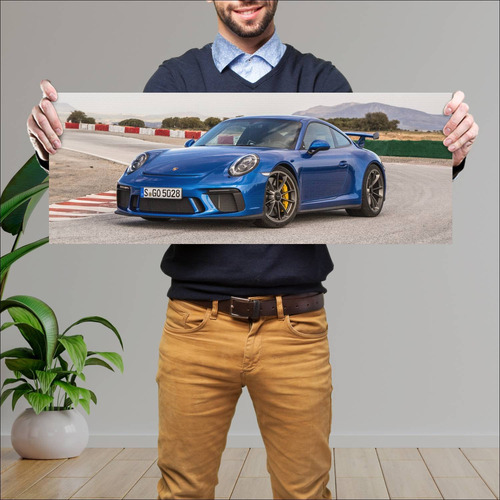 Cuadro 30x80cm Auto 2017 Porsche 911 Gt3 Auto 81