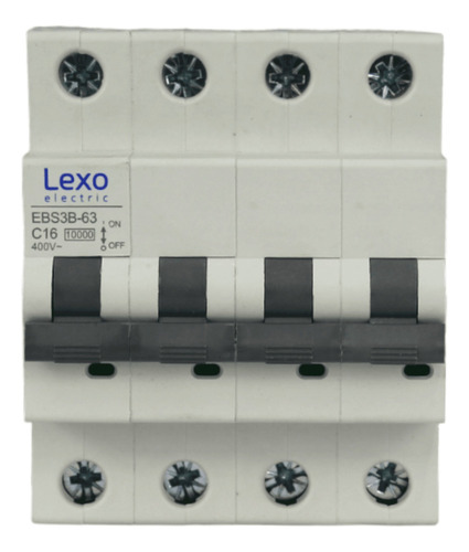 Automatico Tetrapolar Lexo 4x16a 10ka C Certificado Sec
