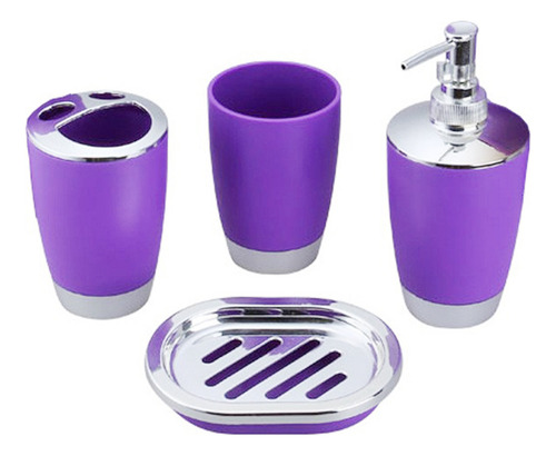 Juego De Accesorios De Baño De 4 Piezas, Juego De Baño Y Vas