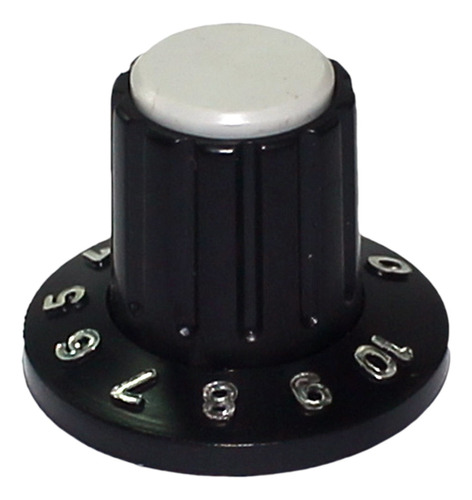 Pct 10 Knob Estriado Numerado Ad1426 P/ Potenciômetro