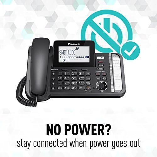 Sistema Telefónico Con Cable/inalámbrico Panasonic De 2 Líne