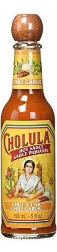 Imagen 1 de 6 de Salsa Picante De Ajo Cholula Chili 5fl (paquete De 3)