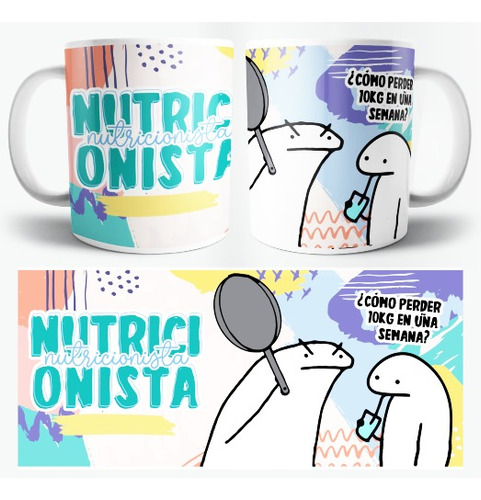 Taza Cerámica Flork Profesión Nutricionista