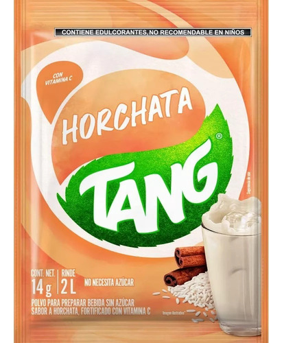 Jugo de horchata Tang en polvo 14 g pack x 8