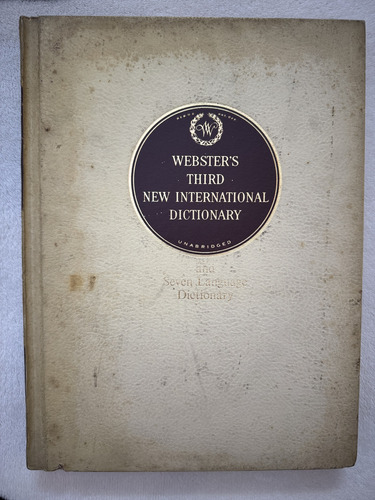 Websters Third New International Dictionary Merriam Webster (Usado)