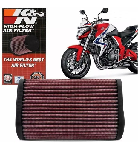 Filtro Ar K&n Esportivo Honda Cb1000r Cb 1000r Ha-1009