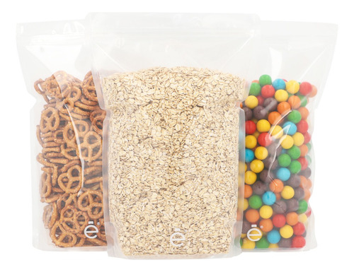 Bolsa Stand Up Pouch 2000gr Con Zipper Transparente 1000pzs