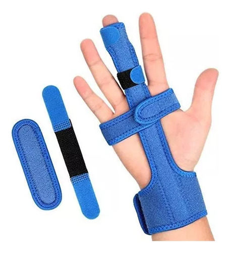 Nuevo Protector De Dedos Azul Trigger Finger Splint Con Ace