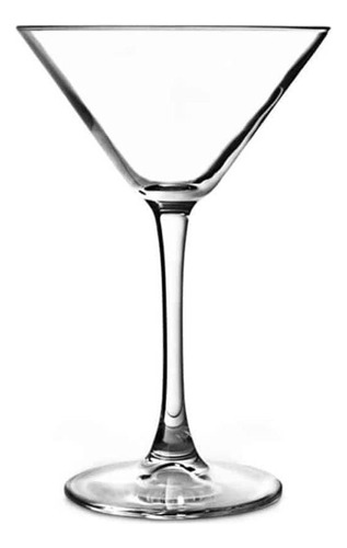 Set De 6 Copa Martini Vidrio 230cc Línea Enoteca