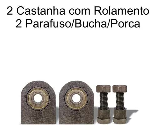 Terceira imagem para pesquisa de kit portao basculante roldana