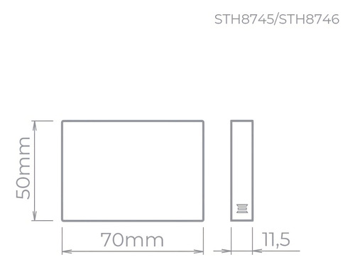 Kit 5x Balizador Led Stella Mini Neu 1,5w 3000k Sth8746/30 127/220V