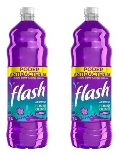 Flash Limpiador Multiusos Lavanda 2 Cajas C/12 Pizas C/u 1lt