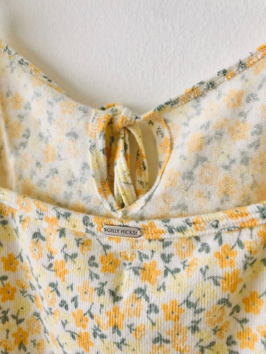 Gilly Hicks By Hollister Top De Escote Con Moño Original (Usado)