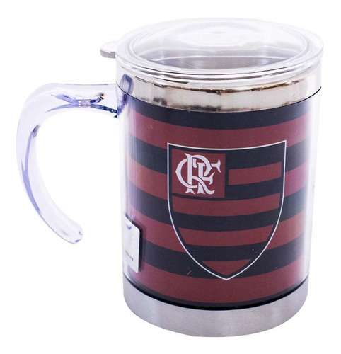 Caneca Flamengo Térmica Com Tampa 450ml Un